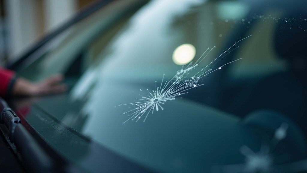 Windscreen chip damage assessment